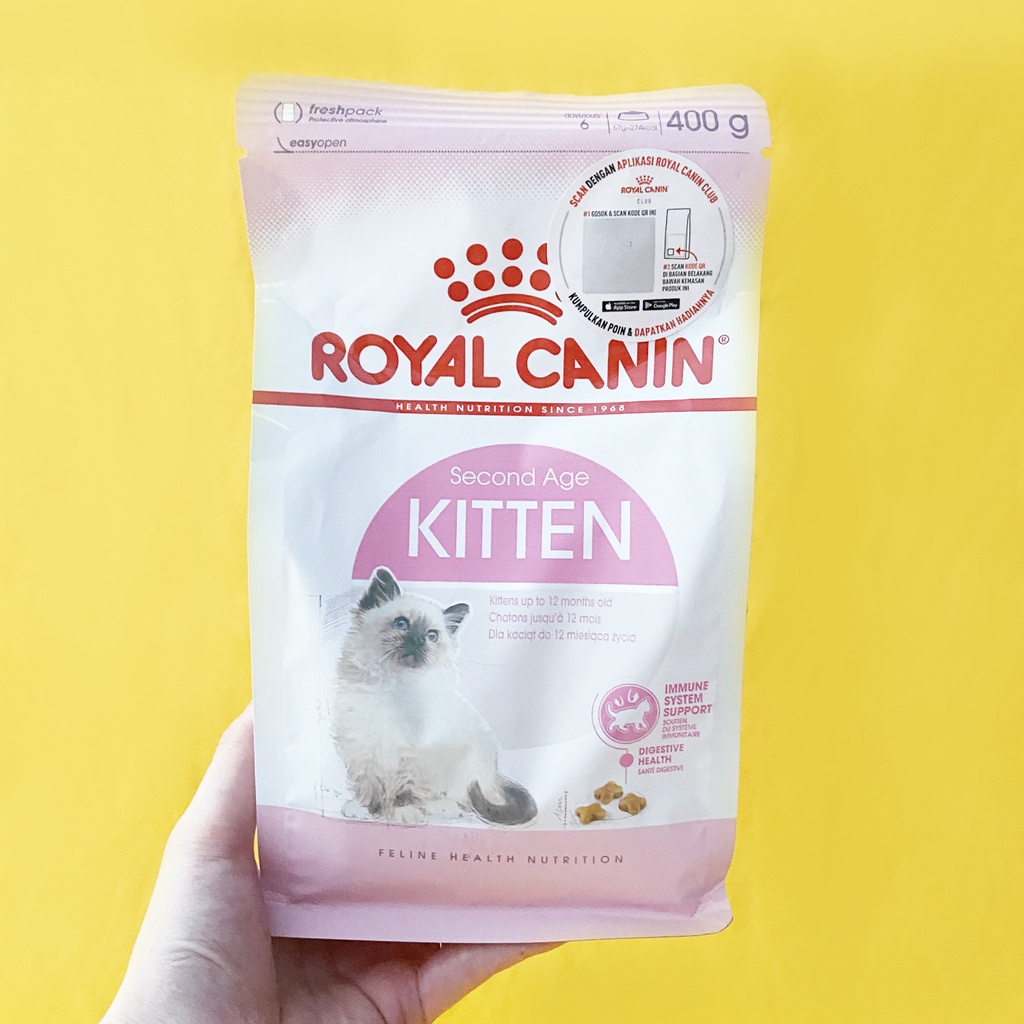 Royal Canin Kitten Dryfood 400 gr - Makanan Kering Anak Kucing Segala Ras