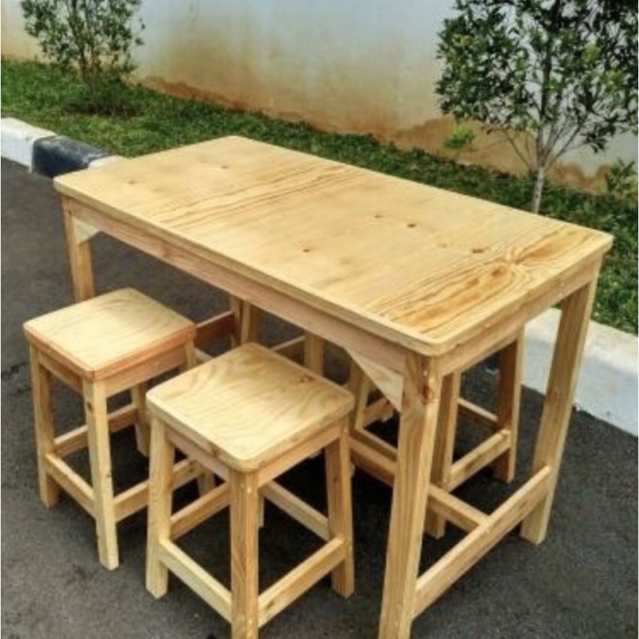 Meja kursi cafe kayu jati belanda