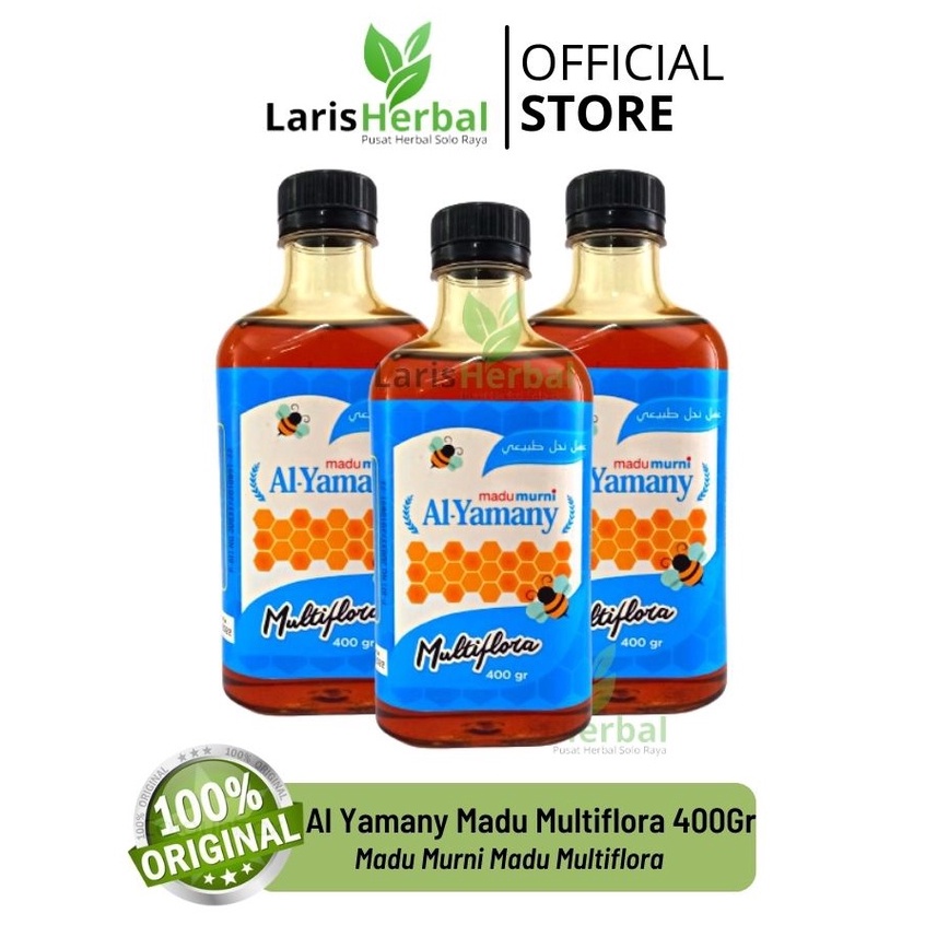 

ORIGINAL AL YAMANY Madu Multiflora 400Gr | Madu Murni Asli