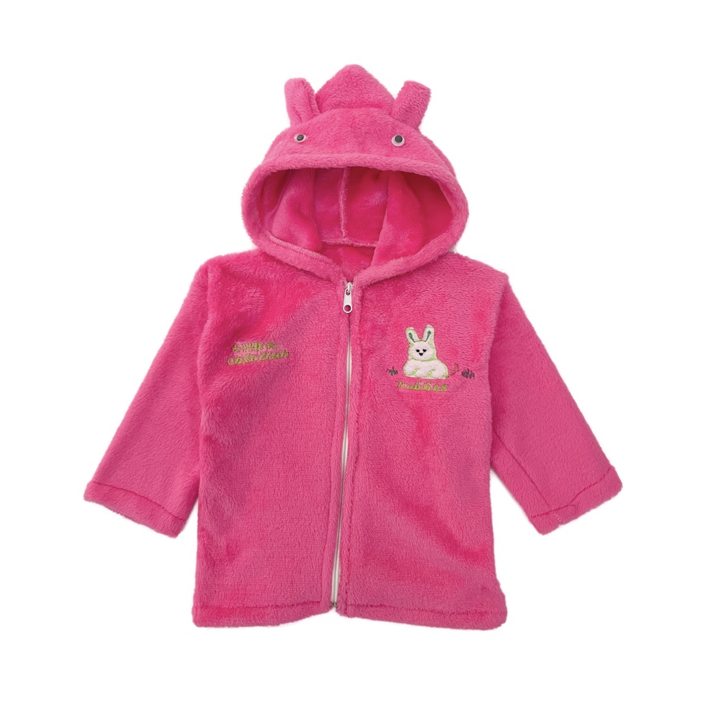 Jaket Bayi bulu sleting lembut nyaman berkualitas-4