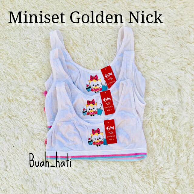 MINISET ANAK/BRA WANITA GOLDEN NICK