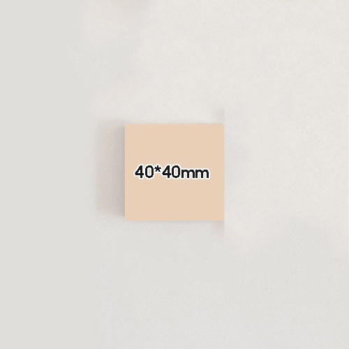 Winzige Transparent Sticky Notes transparan Memo Sticky Note Plastik Stiker Label Anti Air To Do List Untuk Kantor Sekolah-Beige 40*40mm