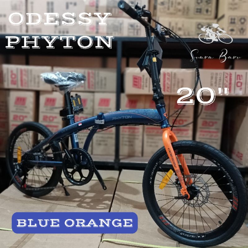 Sepeda Lipat ODESSY PHYTHON Ukuran 20inch OD LP 20 36 Steel Folding - 7 Speed