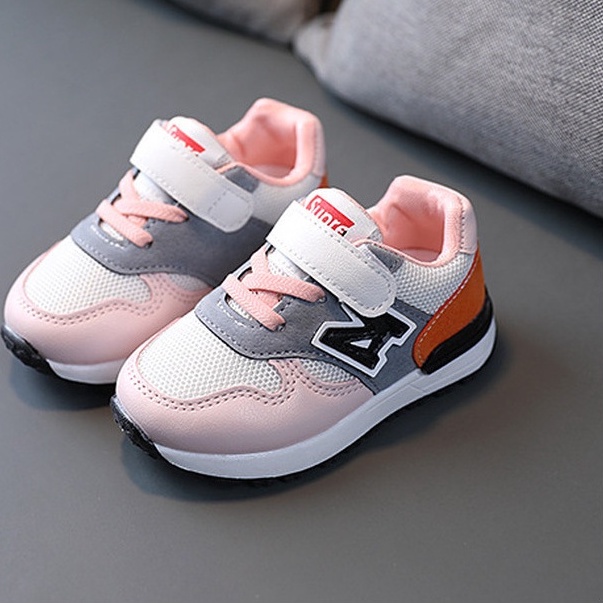 SEPATU SNEAKERS ANAK LUCU RINGAN IMPORT AN PINK