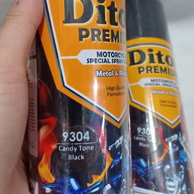 DITON Premium Pilok Pilox Cat Semprot Candy Hitam 9304 Candytone Black / Transparan / Warna Smoke (400cc)