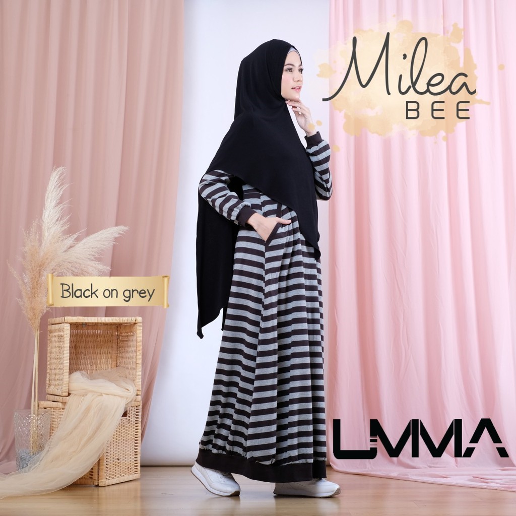 milea bee | dress kaos cantik | gamis umma