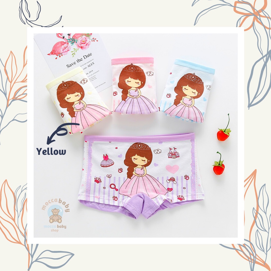 MBSS - XIAO TING CD PRINCESS CROWN celana dalam anak perempuan bahan katun halus 2-12 Tahun