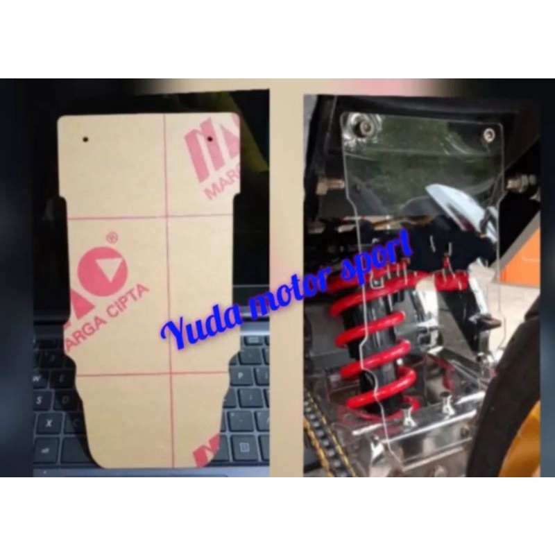 MIKA AKRILIK PELINDUNG SHOCK VIXION OLD VIXION NVL VIXION NVA VIXION R SEMUA TIPE VIXION MUDFLAP VIX