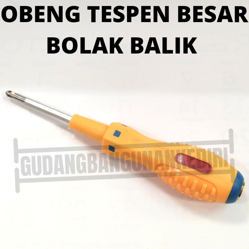 obeng tespen testpen bolak balik bb besar jumbo