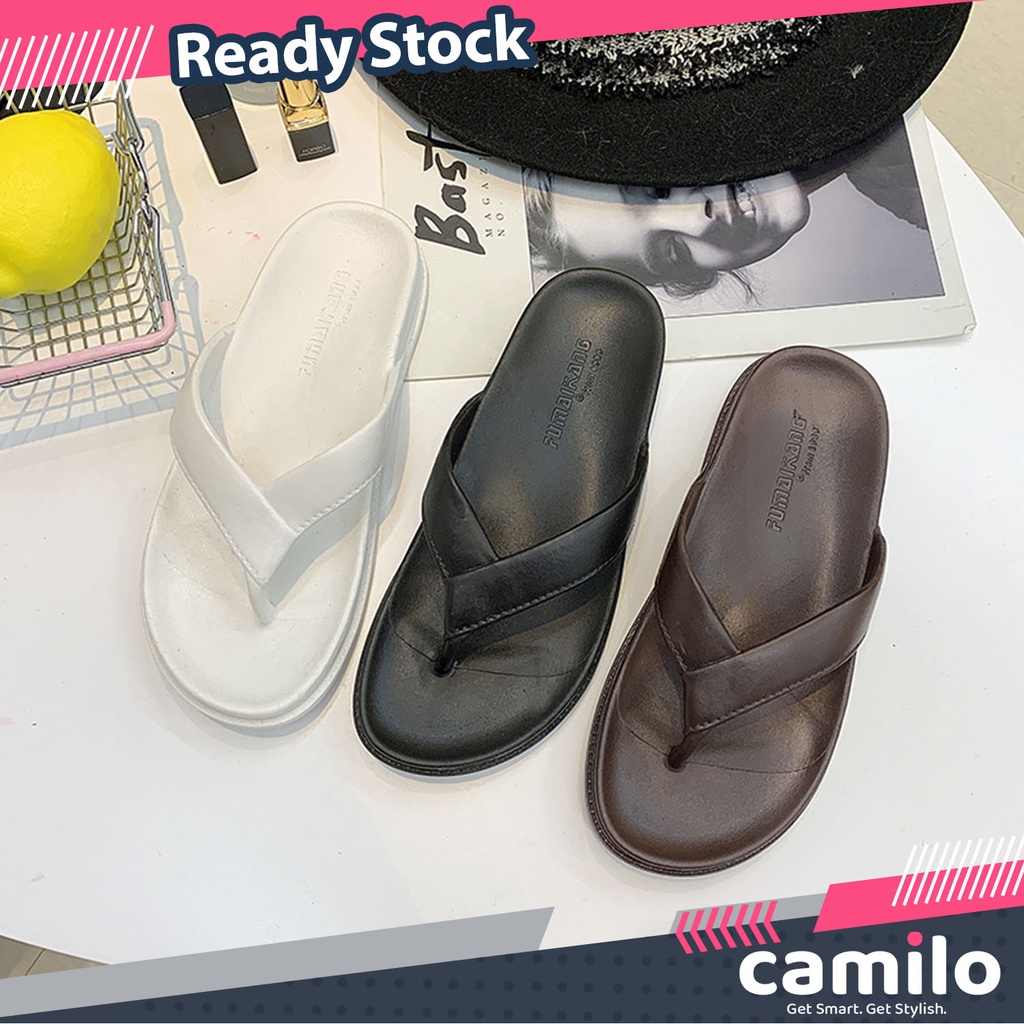 ☀CAMILO☀  Sandal Wanita Fashion Murah / Sandal Jepit Slop Cewek / Sandal Kulit / Sandal Wanita / Sandal Pria SF03