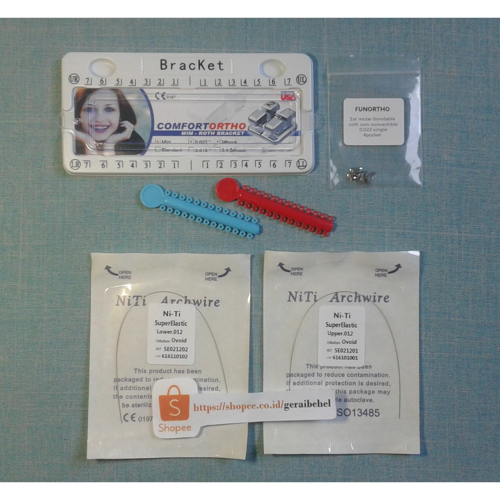Paket Behel Permanen Bracket Mini Roth Merk Comfortortho USA Behel Perawatan