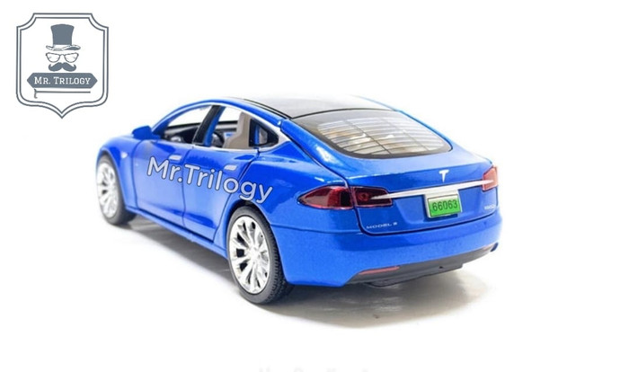 Mobil Tesla Model S - Miniatur Mainan diecast kado cowok ulang tahun pajangan - Elon Musk not Ferrari buggati BMW Mercy mercedes benz