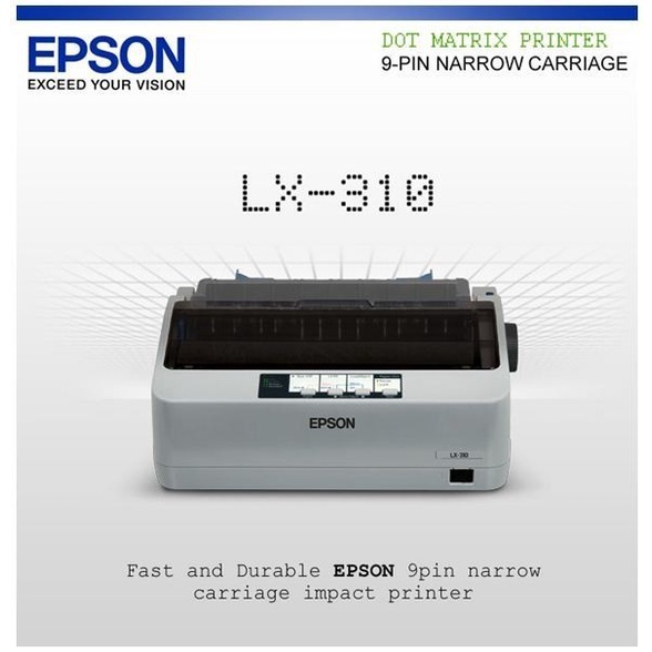 PRINTER EPSON DOT MATRIX LX-310 / LX310 HIGH SPEED 15CPI GARANSI RESMI