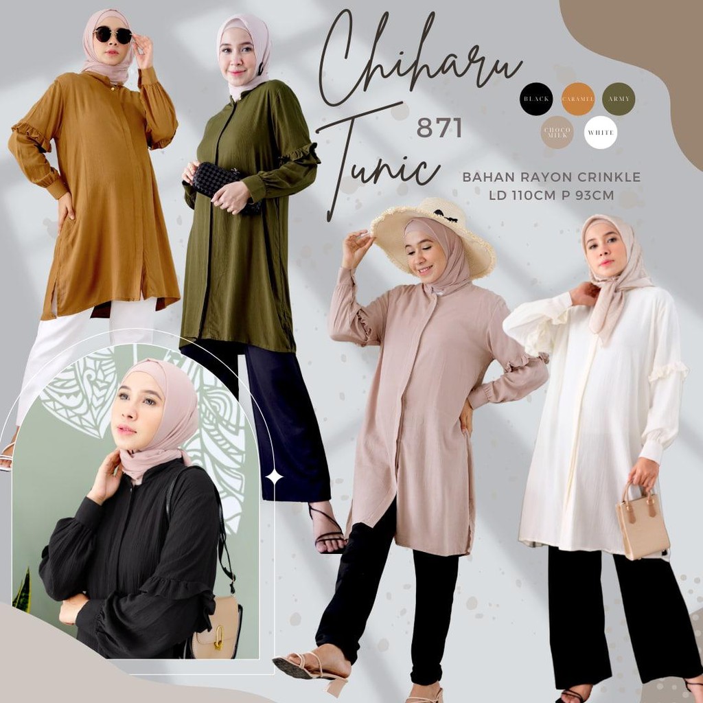 CHIHARU TUNIC / ATASAN / KEMEJA / TUNIK