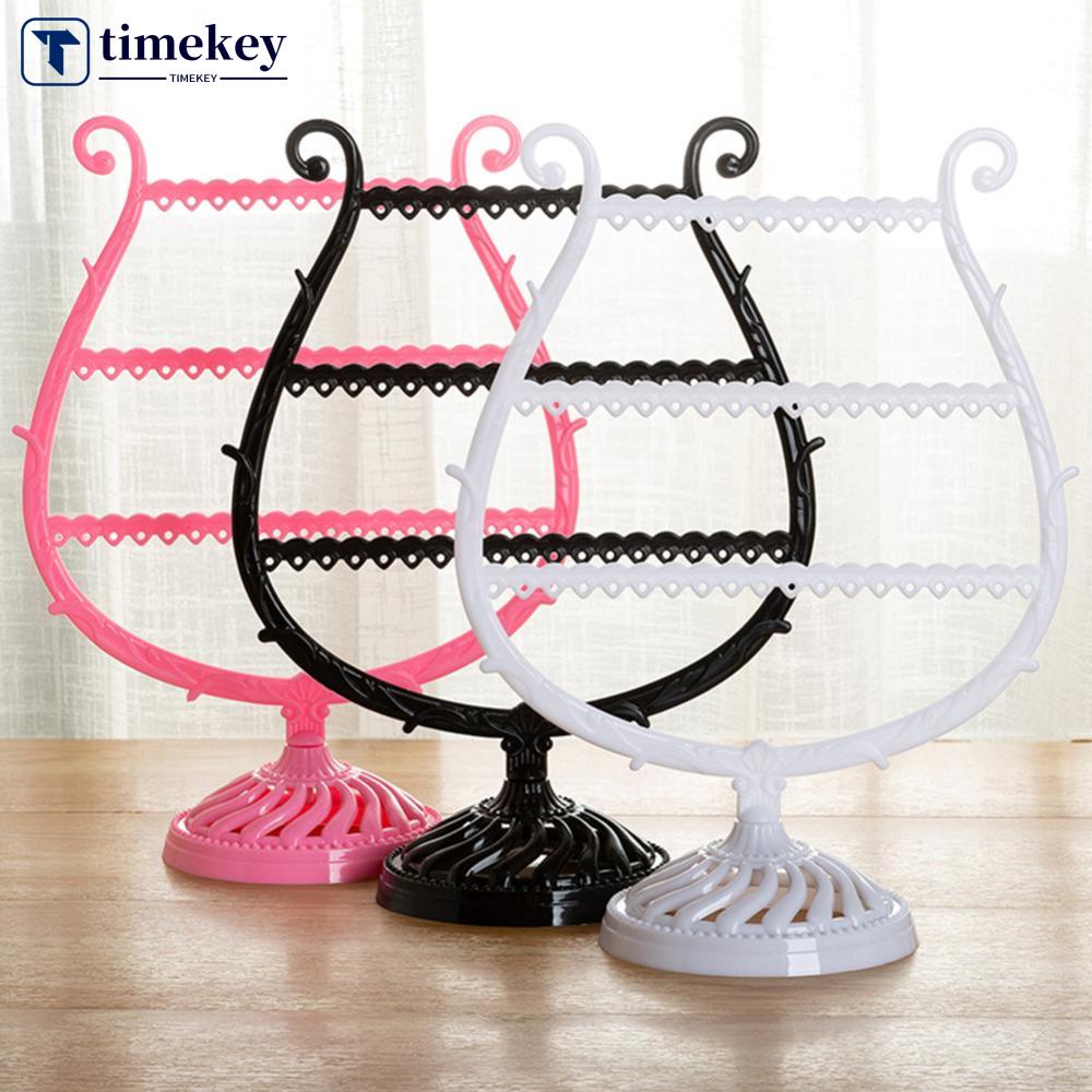 Timekey Stand Holder Display Perhiasan Antinggelang Bentuk Gelas Wine Kreatif G1Z1