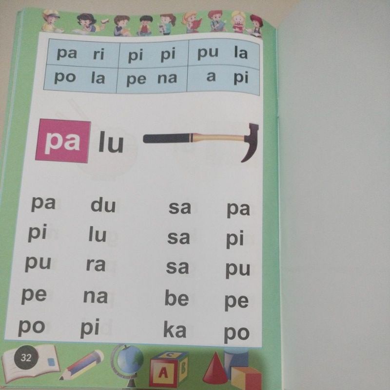 buku ayo belajar membaca 1A 32 halaman (19x27cm)