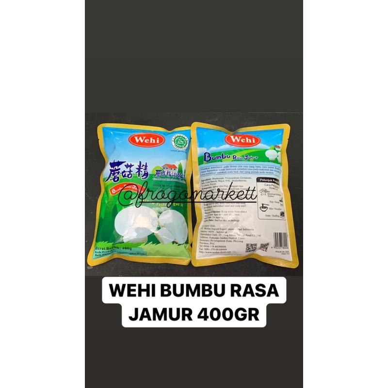 Wehi Bumbu Rasa Jamur Kaldu Jamur 400gr, 200gr, 80gr