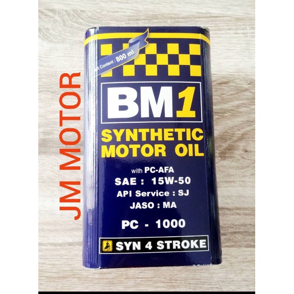 OLI BM1 PC 1000 0.8LITER SAE 15W-40 SYNTHETIC MOTOR OIL