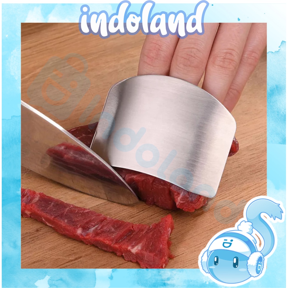 ☀ INDOLAND ☀ Pelindung Jari Dari Pisau Memasak Stainless Steel R708