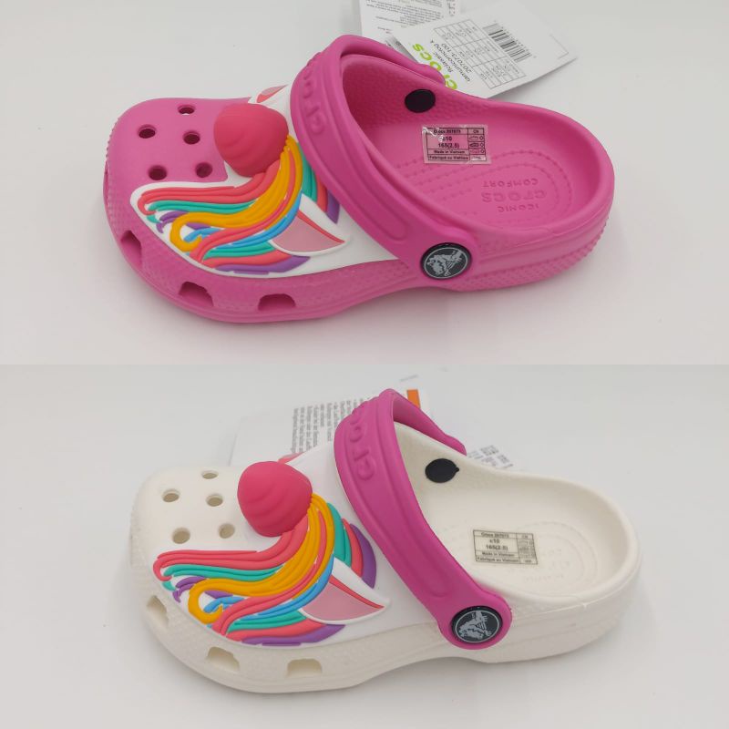 Sandal Crocs Unicorn led / Sandal Anak crocs lampu / crocs led unicorn