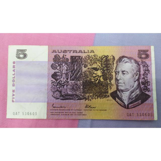 Uang 5 dollar australia kuno 1983