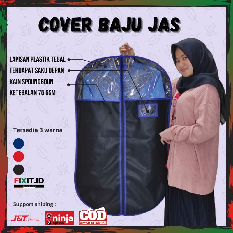 HARGA GROSIR Cover jas pria / sarung jas pria / suit cover / cover gantungan baju jas
