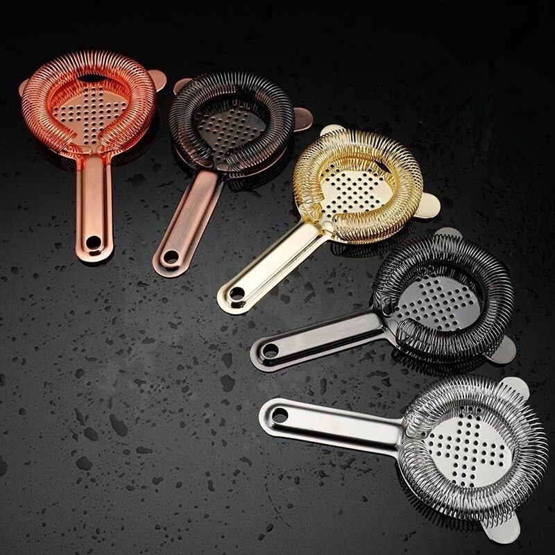 saringan cocktail shaker cross ice filter / color ice strainer stainless / saringan es cocktail