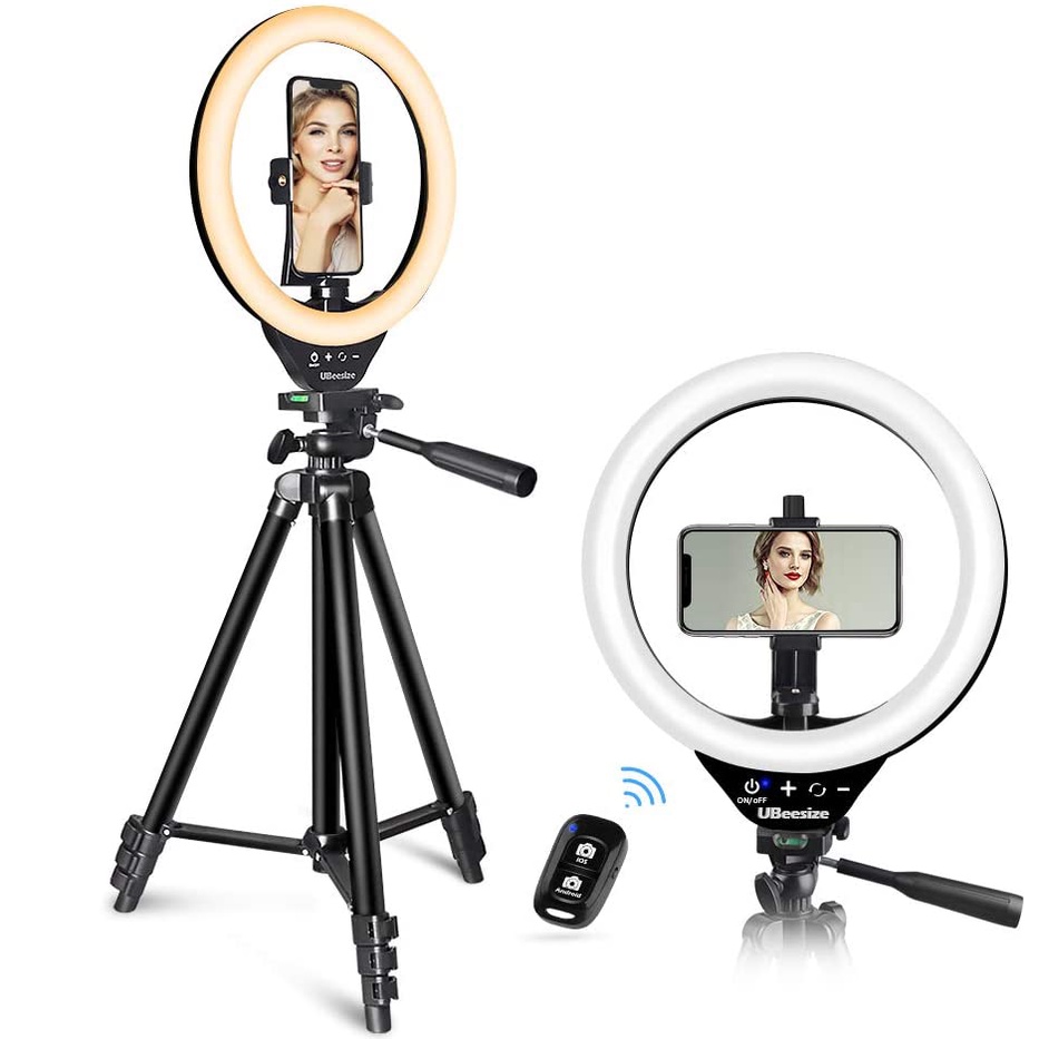 TreTrend-Paket Ringlight LED 33 CM / Lampu Make Up Vlog Plus Tripod Weifeng multi live