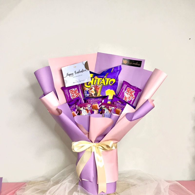 

snack bouquet / buket snack kado wisuda sidang ulang tahun
