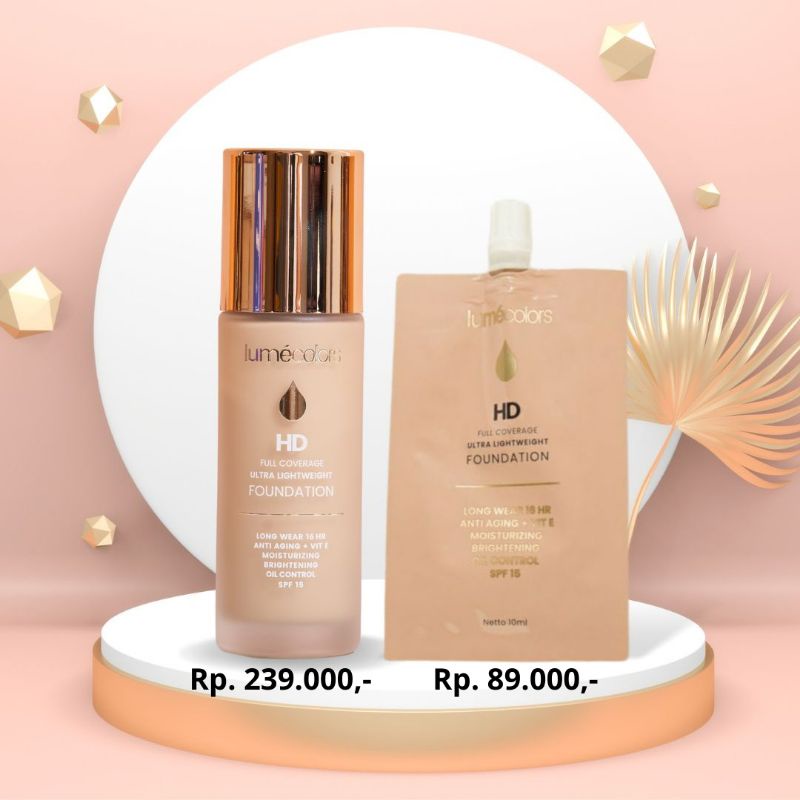 LUMECOLORS FOUNDATION HD FULL COVERAGE ULTRA LIGHTWEIGHT (ALAS BEDAK)