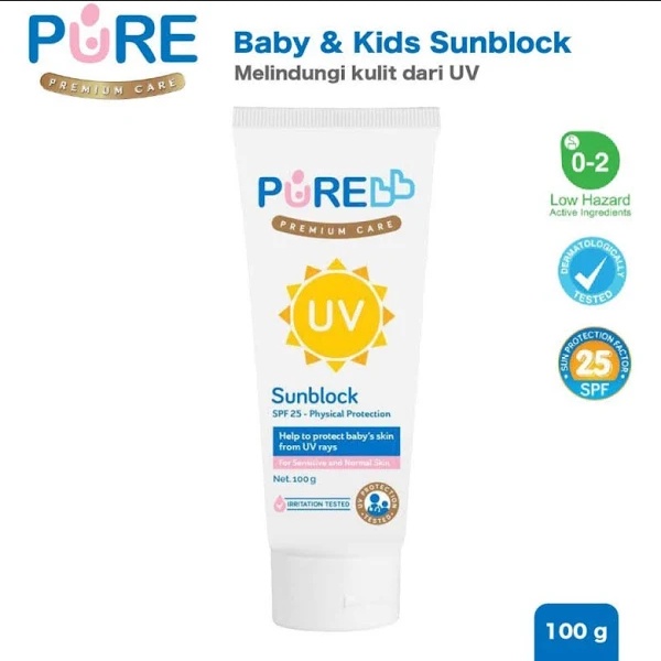 PURE BABY SUNBLOCK 100 ML exp bln 1 2024