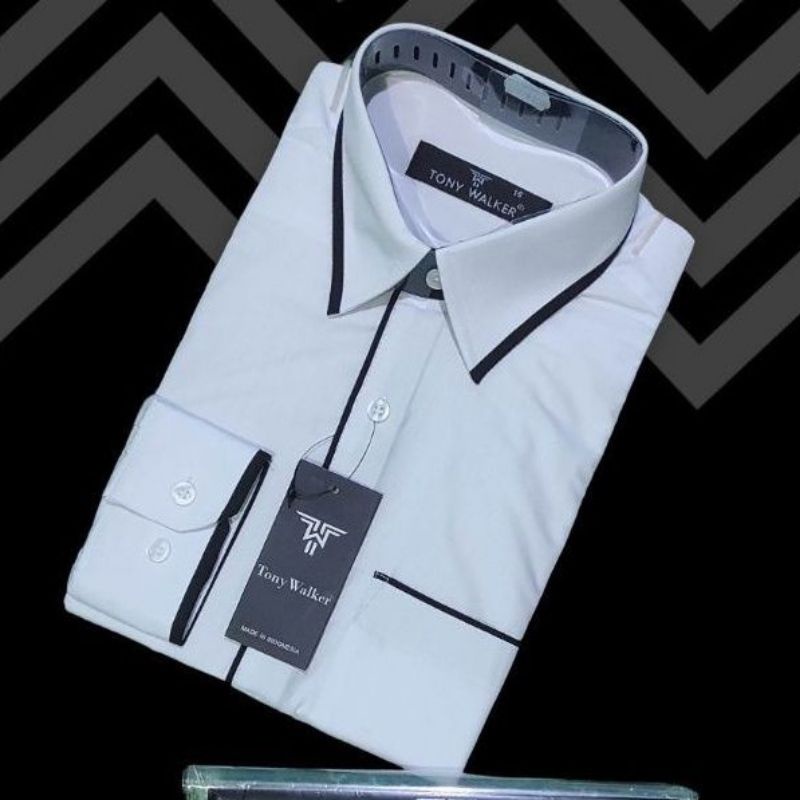 Kemeja Panjang TW Tony Walker Original Distro Premium Kemeja Polos Lis Kemeja Kantor Kemeja Formal Nikah Nikahan Tony Walker Original Ukuran S M L XL XXL Kemeja Pria Dalaman Jas