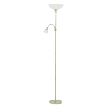 Standing lamp eglo Ace Hardware Best Seller / LAMPU LANTAI MINIMALIS SUDUT BERDIRI EGLO UP ACE HARDWARE / FLOOR LAMP UP2 NICKLE-MATT 82842 / Lampu Berdiri / Lampu Lantai Eglo Up / Lampu Hias Mewah / Lampu Sudut