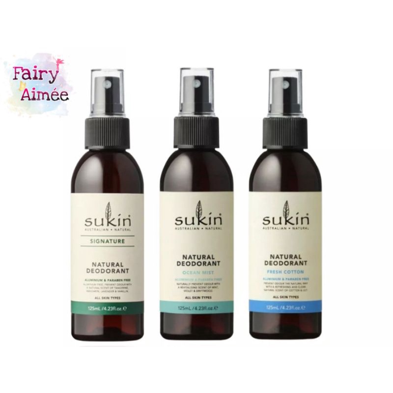 Jual Sukin Natural Deodorant Spray 125 ml Shopee Indonesia