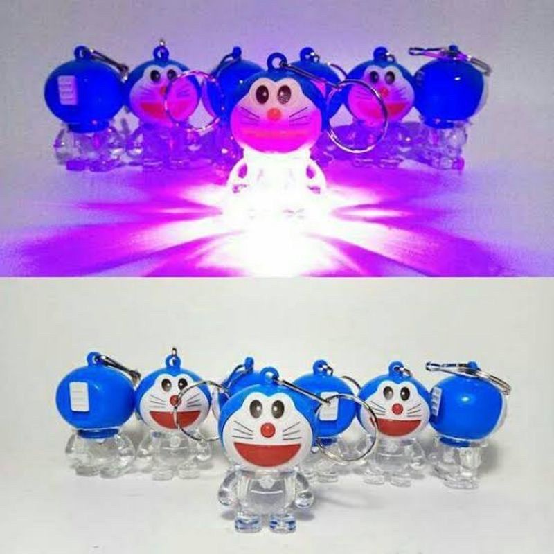 GANTUNGAN KUNCI DORAEMON LED IMPORT MURAH / GANTUNGAN KUNCI LUCU