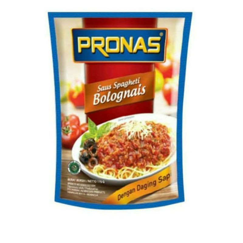 

PRONAS SPAGHETTI BOLOGNESE SAUCE POUCH 350 GRAM