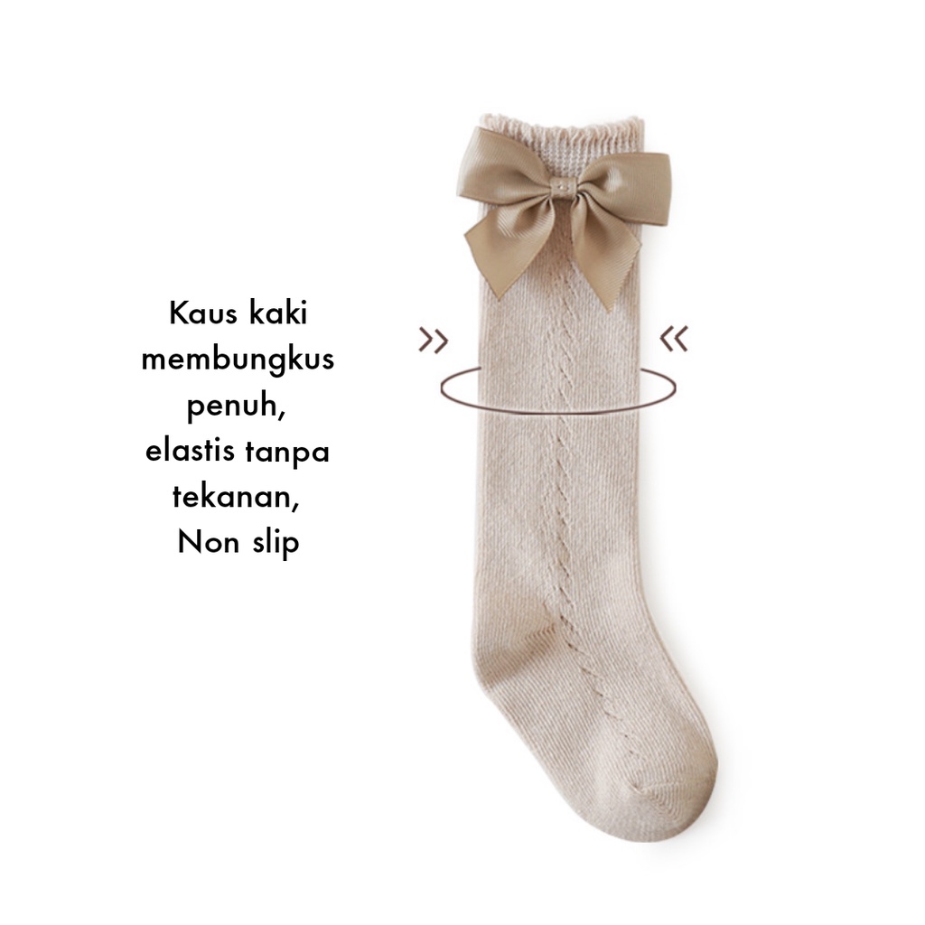 Kaok kaki bayi perempuan import premium baby sock KKS 005