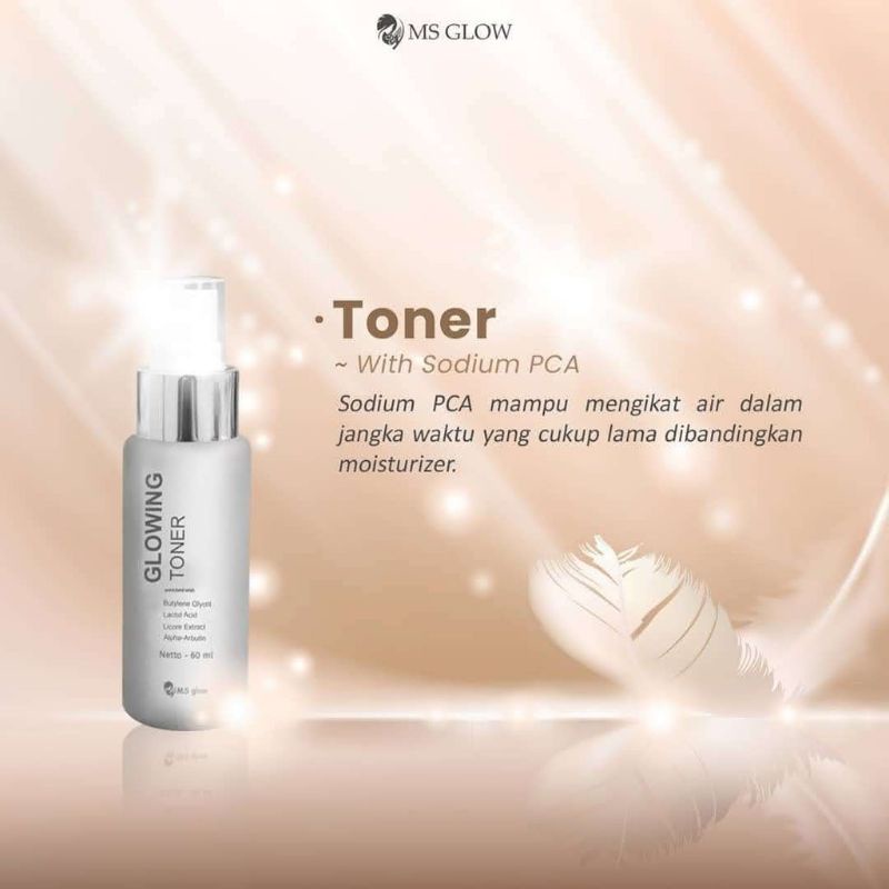 Toner Glowing MS Glow 100% original skincare toner wajah wanita termurah (bisa cod)