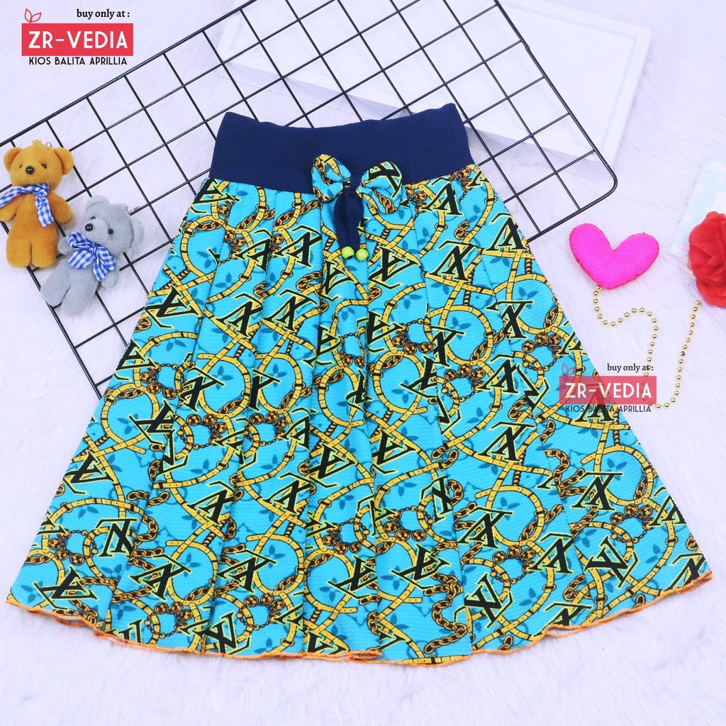 MOTIF Rok Pita Bianca uk. 8-10 Tahun / Rok Motif Anak Perempuan Cewek Murah Skirt Bawahan Pendek