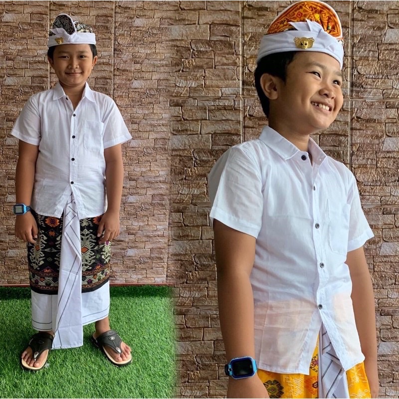 kemeja putih Anak2