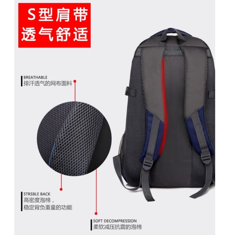 BJ31881 - BLACK/DARKBLUE/GREEN/RED - TAS GUNUNG TAS TRAVEL RANSEL BACKPACK HIKING IMPORT POLYESTER TERMURAH TAS PRIA UNISEX RANSEL BESAR TERLARIS BAGSTORE JAKARTA JKT LT1881 BQ3139 GT1840