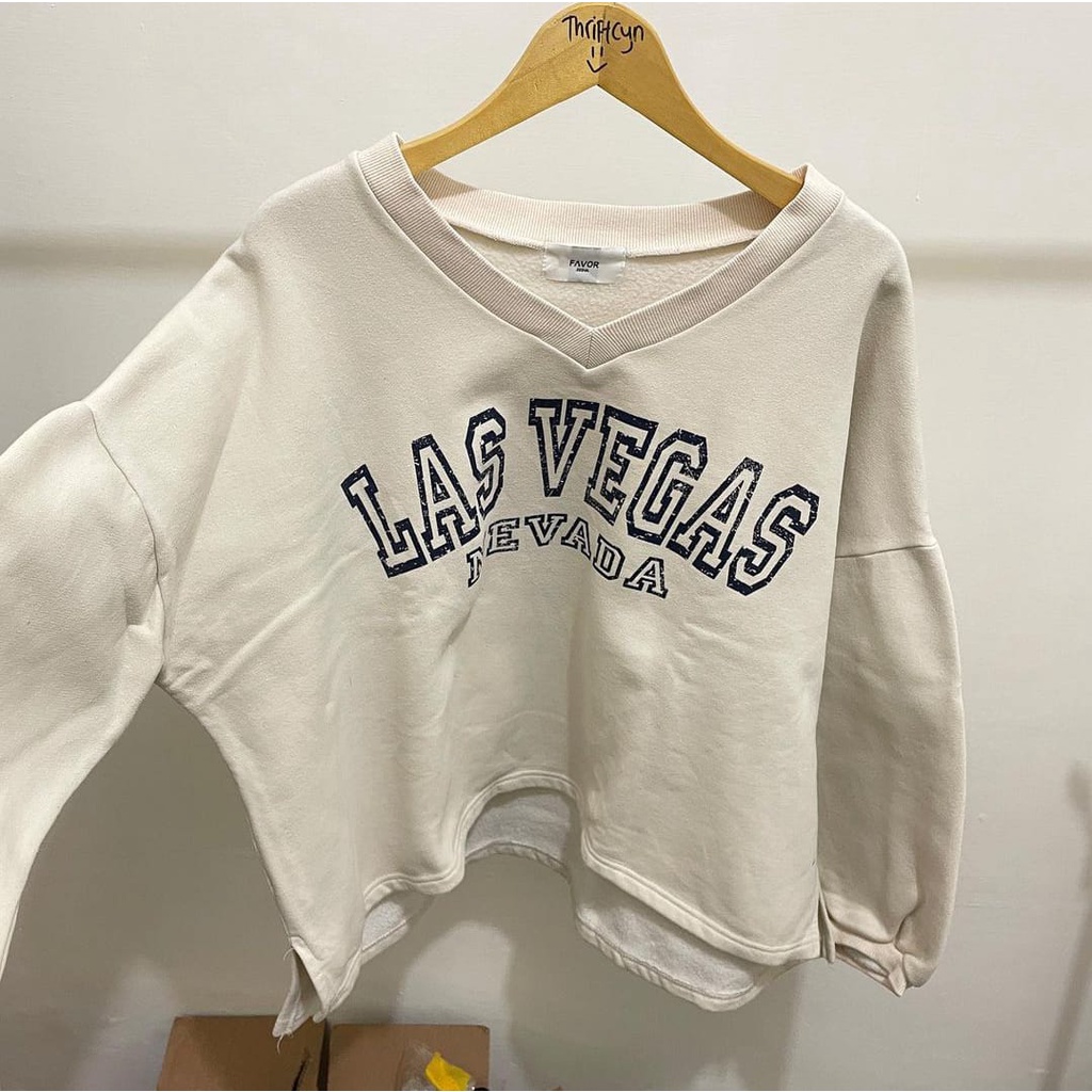 sweater wanita V LAS VEGAS SWEATER WANITA - Sweatshirt sweater korean style