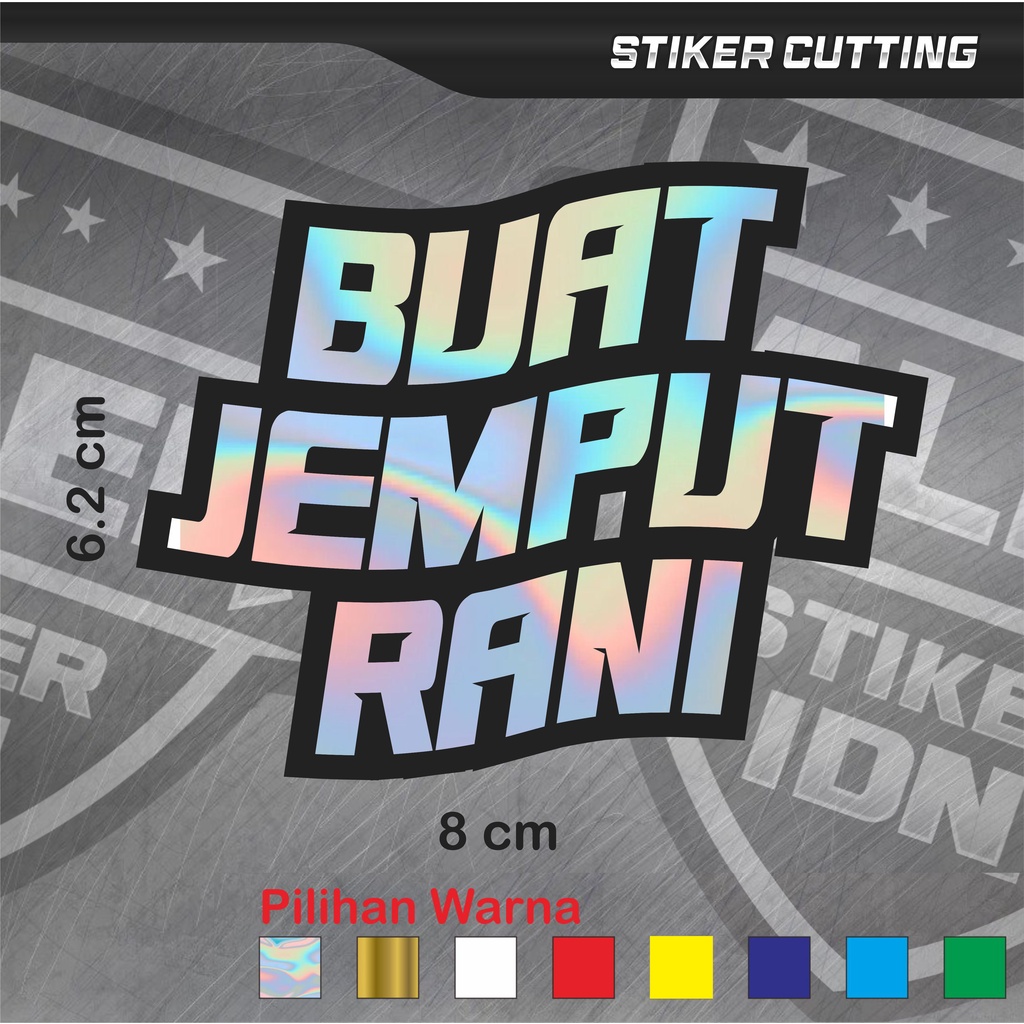 

full cutting STIKER NAMA 3 SUSUN CUSTOM STIKER VIRAL STIKER HOLOGRAM STIKER NAMA BISA REQUES KODE BJR