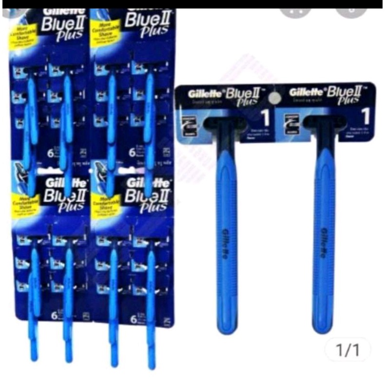 Pisau cukur Gillette goal blue II razor 24pcs