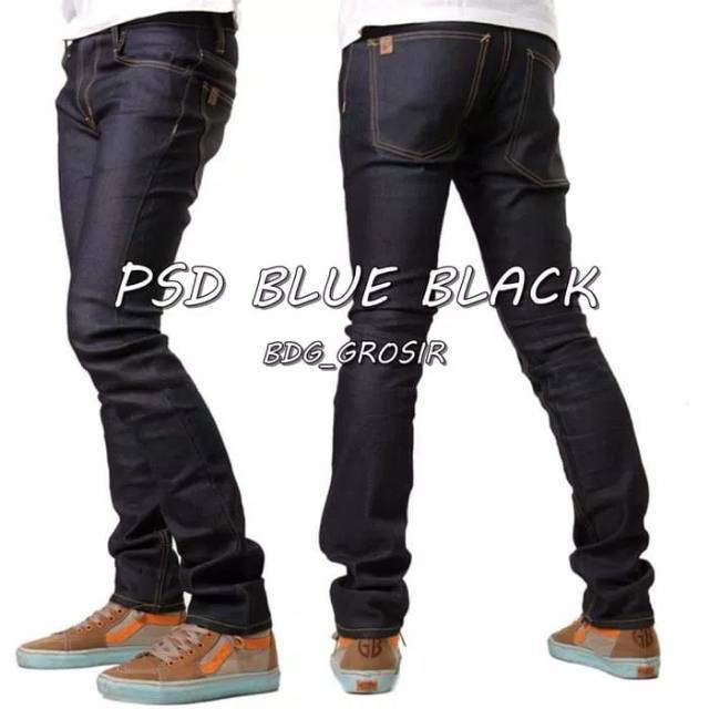CELANA JEANS PETER SAYS DENIM SKINNY FIT BLUE BLACK / CELANA PSD