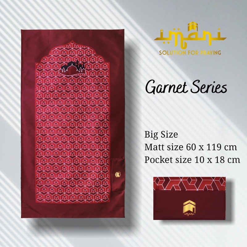 Sajadah Travel "IMANI“ ( Garnet ) Big Size