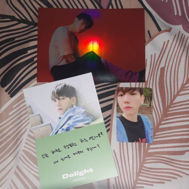 EXO Baekhyun Delight - Postcard Photocard PC Message Card