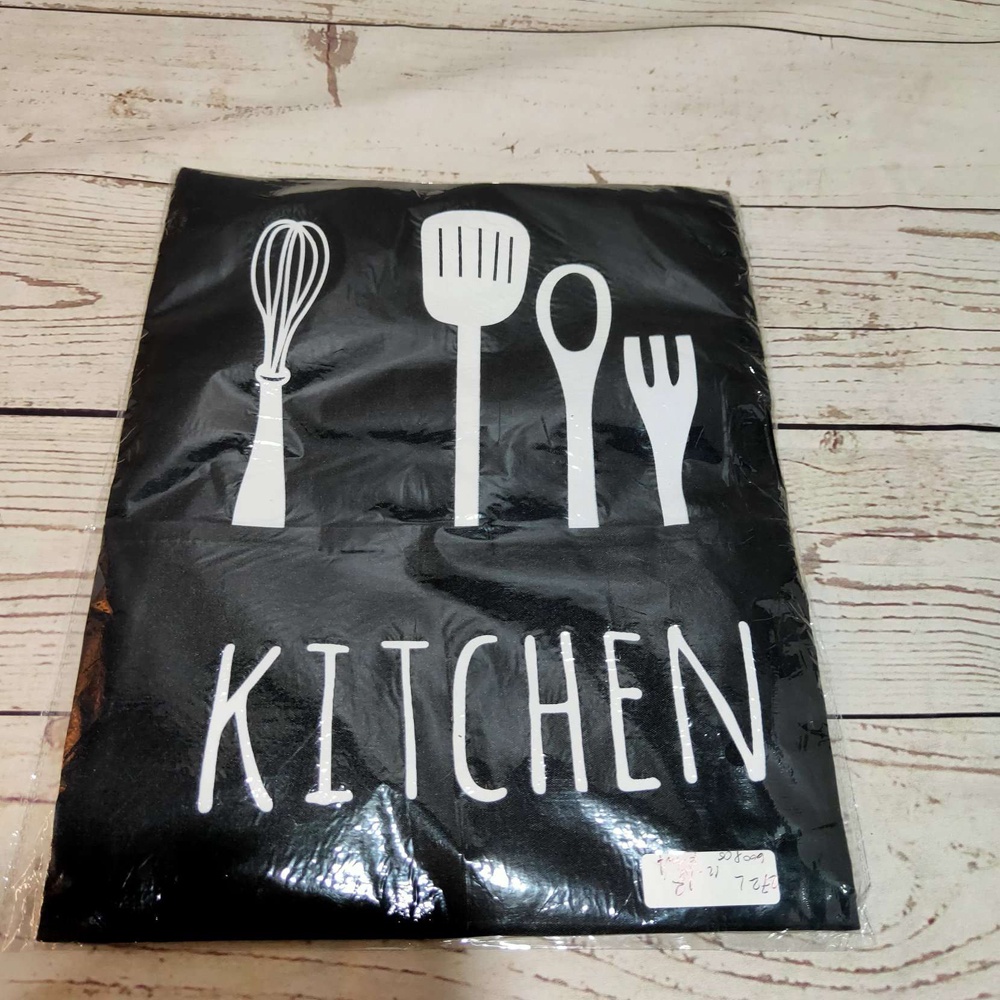 Celemek Apron Dapur - Black