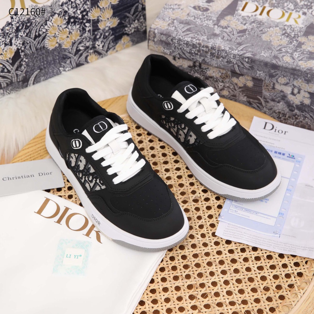 CD B27 Low-top sneakers oblique jacquard gray C12160