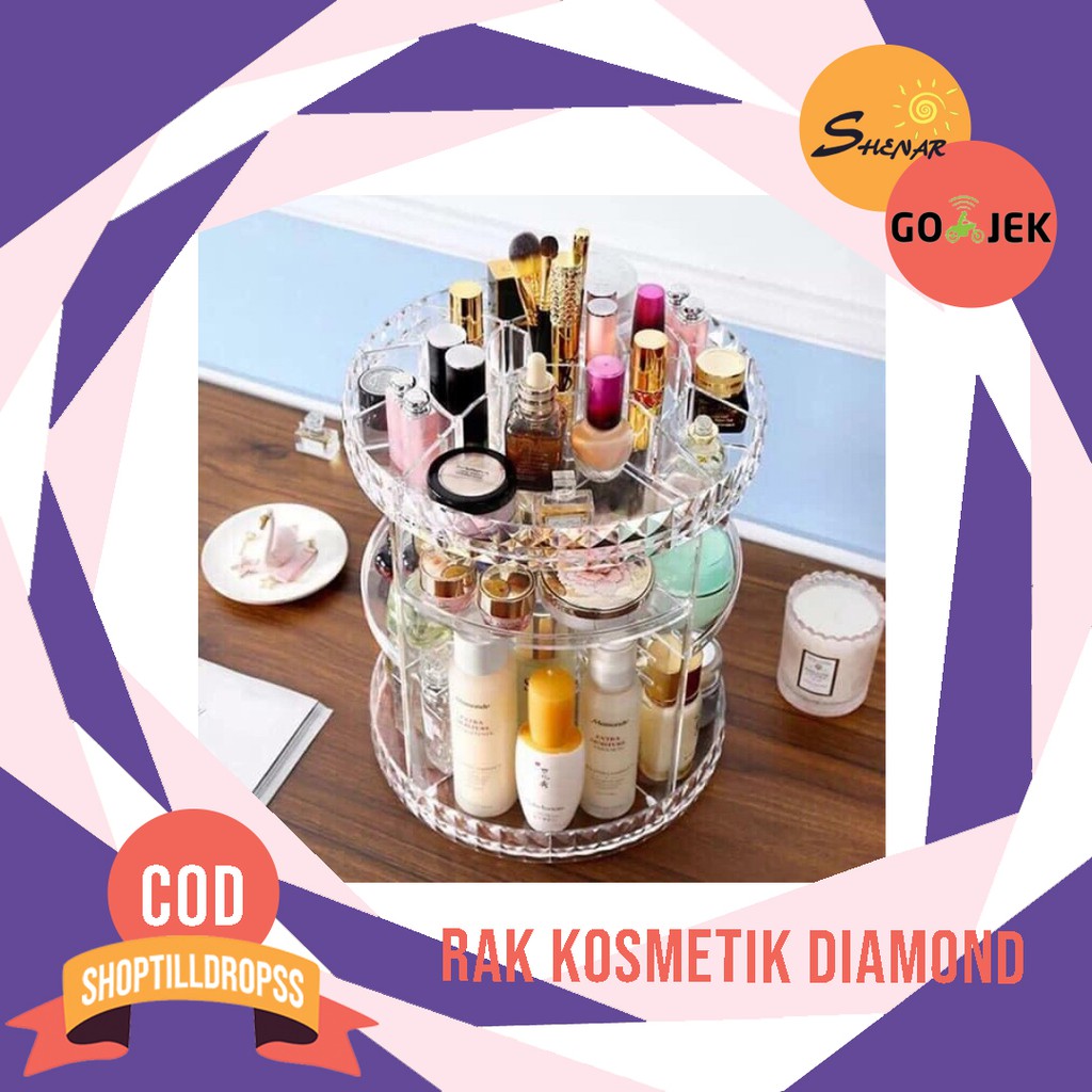 RAK KOSMETIK BISA PUTAR 360 DERAJAT RAK SERBAGUNA RAK RAK KOSMETIK BISA PUTAR 360 DERAJAT RAK SERBAGUNA RAK